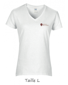 1 T-shirt Blanc Dame (manches courtes) TL