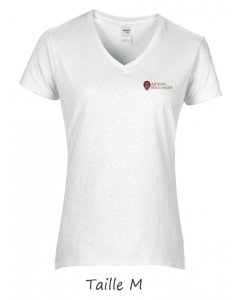 1 T-shirt Blanc Dame (manches courtes) TM