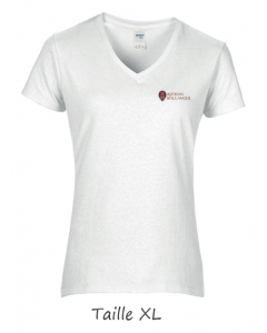 1 T-shirt Blanc Dame (manches courtes) TXL